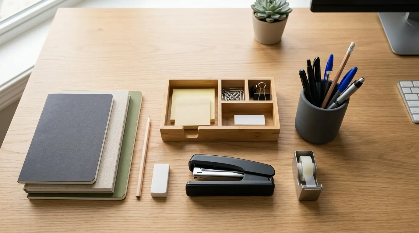 Paket perlengkapan meja kantor komplet untuk karyawan baru