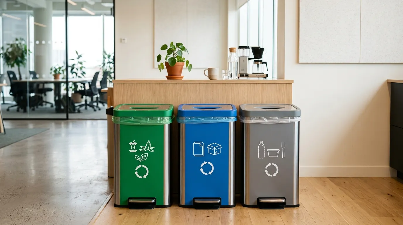 Tempat sampah kantor set penting untuk mendukung program ESG perusahaan. Simak manfaat, jenis kompartemen, dan cara menerapkan sistem pemilahan yang efektif.